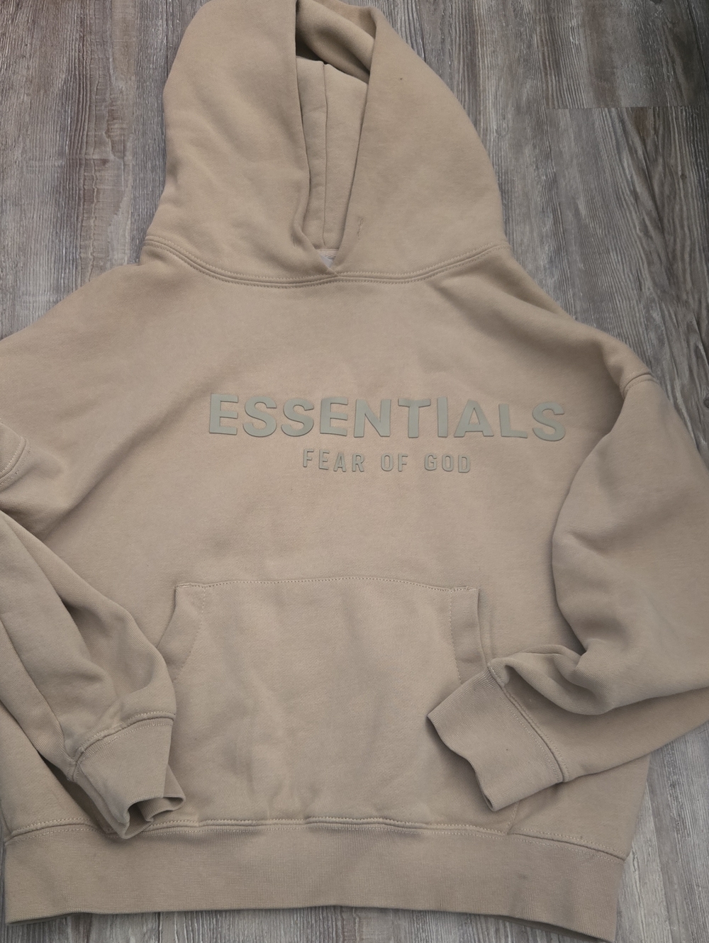Fear of God Essentials Hoodie in Beige